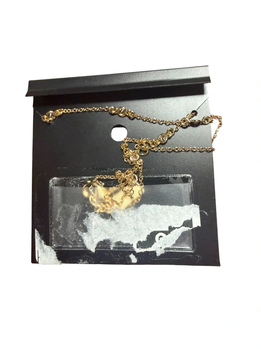 Coach Gold Tone Filigree Heart Pendant Necklace Crystal Accents 16” + 2”